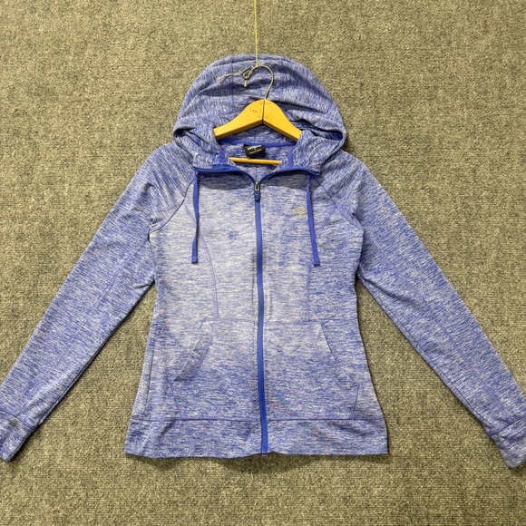 Umbro Jackets & Blazers - Umbro Jacket Women's Small Full Zip Activewear Stained Faded Blue Y2K